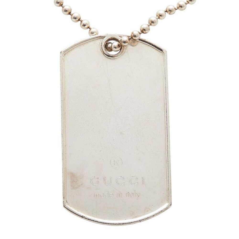 Gucci Dog Tag SV925 Necklace - Picture 2 of 6